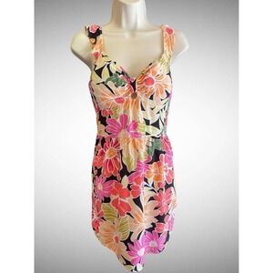 Sundress, Mini Ruffle Stretch Straps Elastic back Built in Bra/pads Ladies L